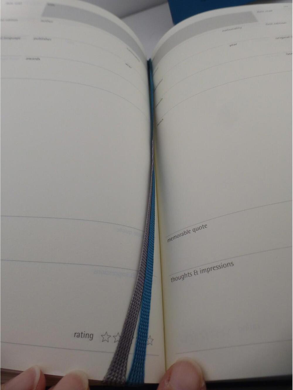 Moleskine Book Journal Hardcover Blue Reading Log Planner Diary New BK1 - Picture 4 of 11